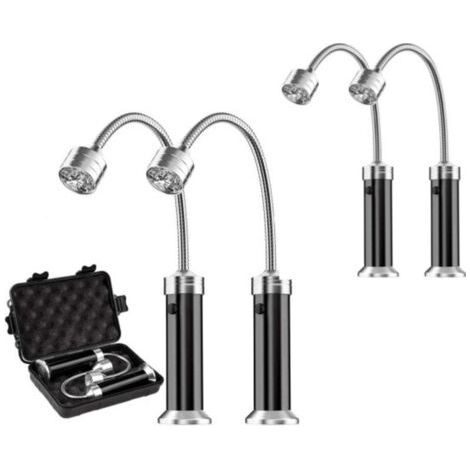 Barbecue Light Set of 4 LED BBQ Grill Lights with Magnetic Base 360 Degree Rotation Flexible Adjustable for Barbecue, Camping, Party, Outdoor (1/4)