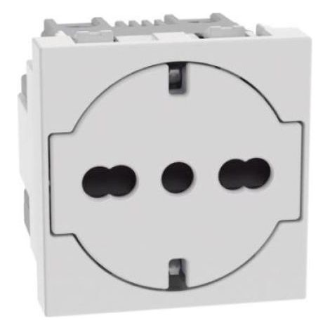 Bticino matixgo toma plana 2p+e 16a 2 módulos blanco - jw4140a16f