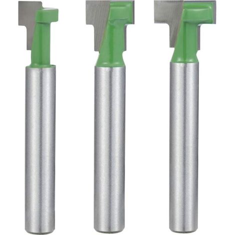 6.35mm Deep Milling Cutter with T-Slot and T-Track Router Bit, Professional Woodworking Tools MUMU (1/4)