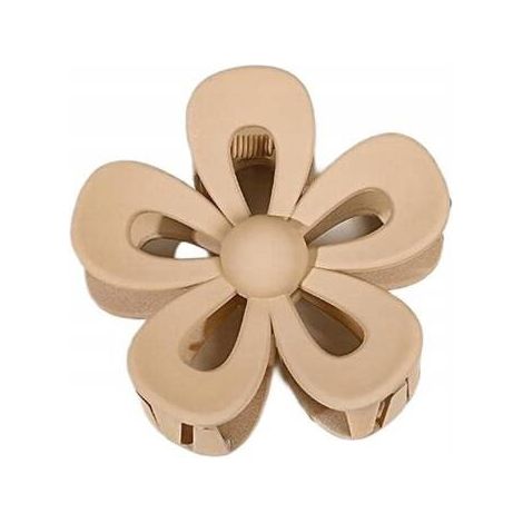 Pinza para el cabello Ecarla Flower color beige pastel SP276K (1/3)