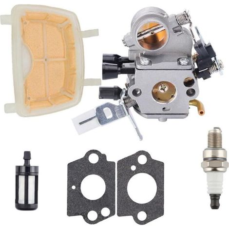 Kit de carburateur pour tronçonneuse MS171 MS181 MS211 C1Q-S269 avec 1 carburateur, 2 joints, 1 filtre à carburant, 1 filtre à air (1/5)