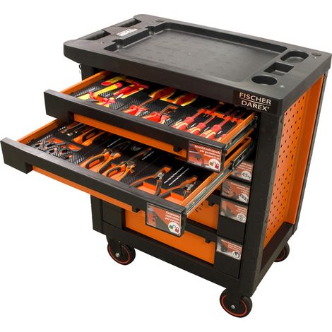 Servante d'atelier équipée composition électricien 29 outils (1/5)