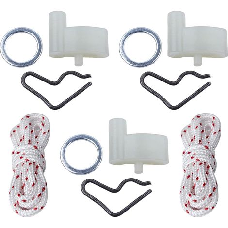 Kit de cliquet de démarreur pour Stihl FS45 FS55 BG55 BG65 BG85 TS400 pour tronçonneuses, cliquet de démarreur, rondelle, ressort, corde de démarreur (1/5)