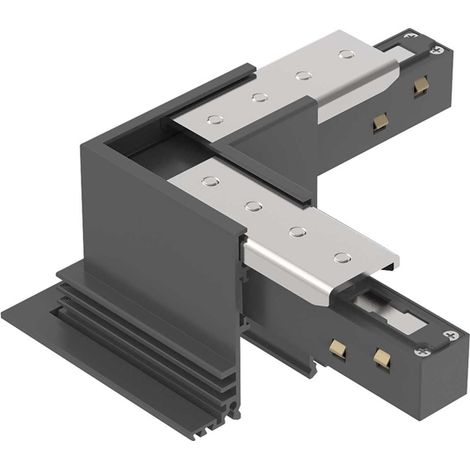 Connettore Incasso Orizzontale Elettrificato On-Off Ego Alluminio Nero (1/2)