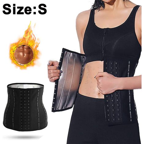 Ceinture De Sudation - Ceinture De Remise En Forme Du Ventre - Pour Entraînement Sportif Et Soutien Lombaire - Noir - Taille S M L - 1 Pièce (1/5)