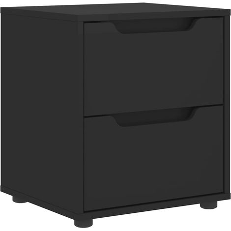 Maison Exclusive - Nachttisch VISNES Schwarz 45x40x50 cm Holzwerk