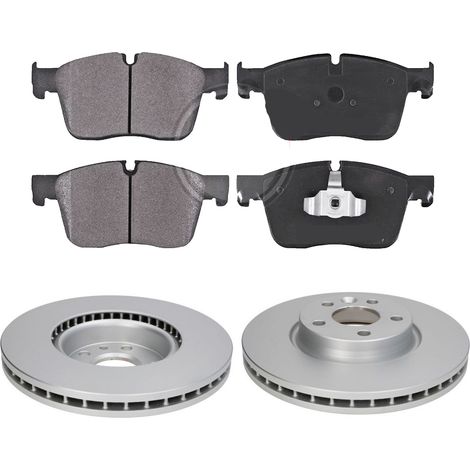 KIT FRENI ANTERIORI compatibile con LAND ROVER RANGE ROVER EVOQUE (L538) - DISCHI + PASTIGLIE OEM: FDB4894 / 17752 , 18461 , 18741 /SOSTITUZIONE DIRETTA/BASSA POLVERE/SILENZIOSO (1/5)