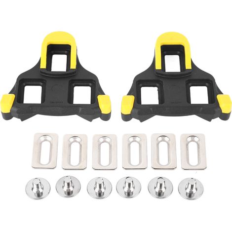 Cales de vélo de route SPD à verrouillage, avec un angle de 6° et un design à 3 trous. (1/5)