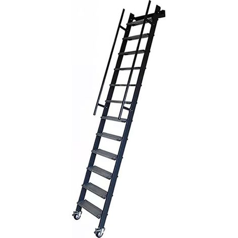 Stahl-Raumspartreppe Metallstufen- Geschosshöhe 2,50m - SSPFXL-263-N-SR
