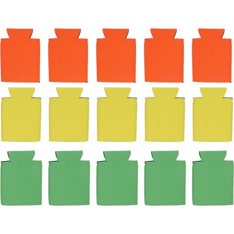 Packung mit 15 Neopren-Isolierhüllen für Bierdosen, perfekt für Gartenpartys. (1/5)