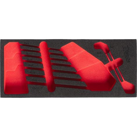 Almacenamiento de herramientas Milwaukee modelo 4932499087 rojo espuma resistente