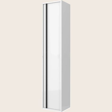Exagonshop Colonna Bagno 140x30 bianco lucido Firenze Reversibile