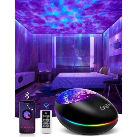 Mubarek Northern Lights Aurora Projector, 3 in 1 Night Light with White Noise, Timer (1/4)