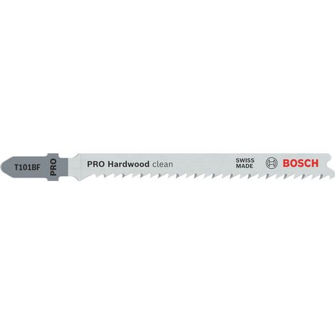 Bosch PRO Hardwood clean T101BF Lame de scie sauteuse 100 mm 2 pièces - 2608655092