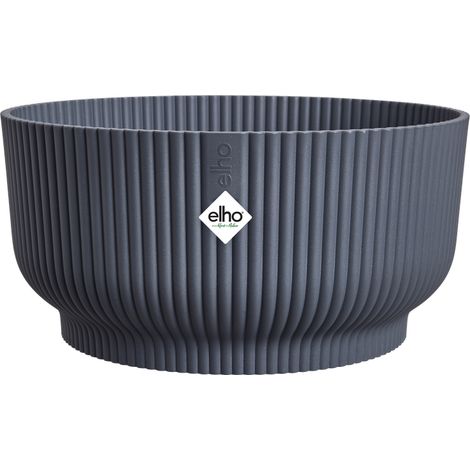 Elho Vibes Fold Bowl 25 - Noir - L 25 x B 24.9 x H 12 cm - intérieur - 100% recyclé (1/3)