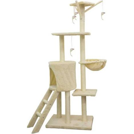 JIPSY Arbre a chat Beige - 79 x 34 x 138 cm - Beige