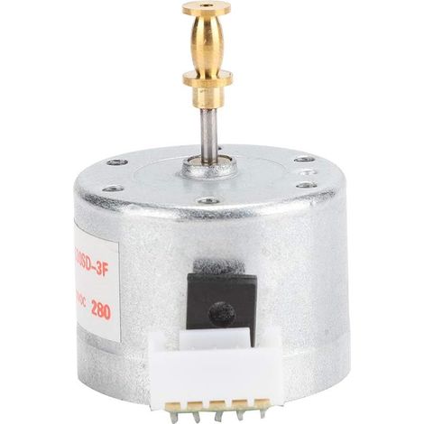 Moteur de Rechange pour Tourne-disque, 3 Vitesses 33/45/78 Tr/min CW avec Trou de Montage de 25 Mm, Universel pour la Plupart des Tourne-disques Vintage à 3 Vitesses. (1/5)