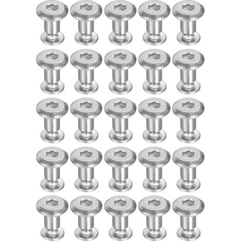 20Pcs Vis Chicago M2x3mm À Embout Hexagonal 3x4mm Argent (1/5)