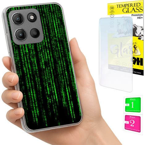 Funda para Motorola Moto G15 / G15 Power, carcasa trasera + cristal (1/5)