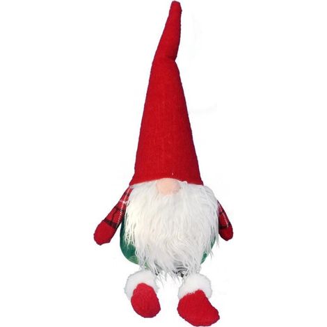 Elfo natalizio decorativo di 40 cm con gambe penzolanti (1/3)