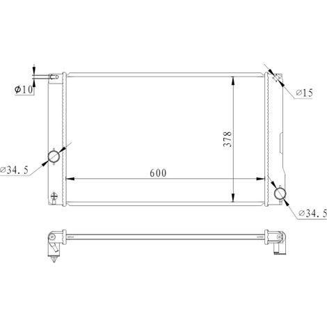 Radiateur, refroidissement du moteur NRF 550008 TOYOTA 164000T250