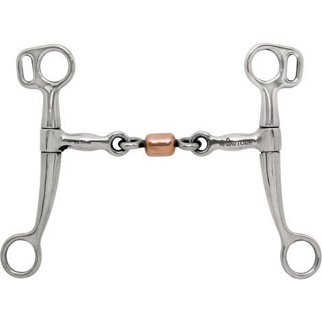 Filetto western snodato in acciaio inox con rullo in rame 12 mm