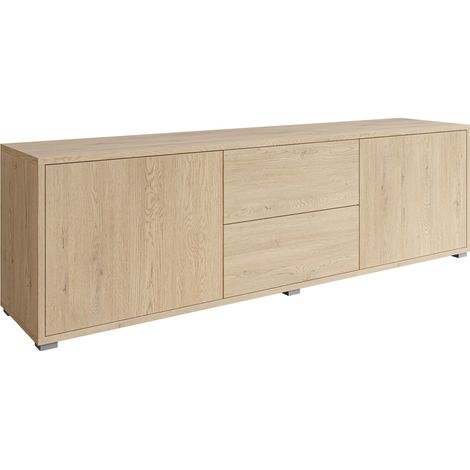 Meuble TV Comfivo Tutela, Chêne, Le nombre de portes: 0, Nombre de tiroirs: 0, 141x50x41cm