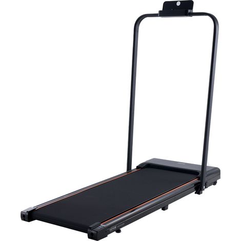 Tapis de course pliable 2-en-1, 265 lbs, 2,5 CV, avec poignée, télécommande et écran LED, idéal bureau à domicile (1/5)