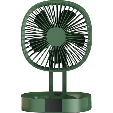 Mini ventilateur pliable rechargeable USB, ventilateur de bureau portable à 3 vitesses, à fixer au mur, idéal pour les étudiants, les dortoirs, la maison, le camping et les petits bureaux.