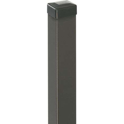 Polbram Pfosten glatt 160 cm, 70 x 70 mm, RAL-Farbe 7016 Zaunpfosten