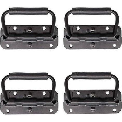 4 poignées pour flight case, poignée à ressort pour boîte à outils, poignée pliante à ressort (1/5)
