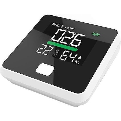 Détecteur de particules fines PM2.5, compteur laser domestique, instrument de test de la qualité de l'air, détecteur de gaz simple WHBYV (1/4)