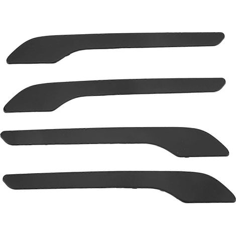 4-teiliges Set Türgriff-Schutzfolien aus ABS-Kunststoff, dekorativer Schutzaufkleber, Ersatz für Tesla Model 3 (2017–2020), Mattschwarz (1/5)