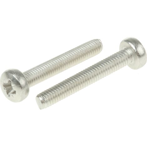 Vis à métaux RS PRO M3 à tête Cylindrique Pozidriv en Acier Inoxydable, 20mm ( Prix pour Boîte de 100 )