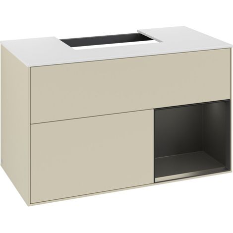 Villeroy & Boch F121PDHJ Armoire sous lavabo Finion F12 (1/2)