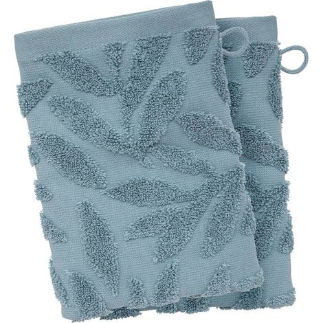 Set di 2 guanti in cotone blu vista mare 15x21cm - Atmosphera créateur d'intérieur (1/2)