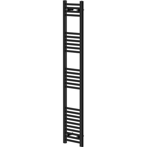 Pizarro Matt Black 1600mm x 300mm Straight Heated Towel Rail (1/5)