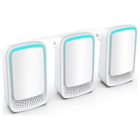 Lot de 3 ioniseurs d'air pour la maison, générateur d'ions négatifs, désodorisant silencieux pour chambre, bureau, cuisine, mini purificateur d'air UE (1/5)