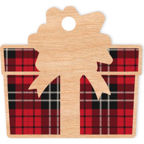 DECORACIONES DE MADERA PARA ÁRBOL DE NAVIDAD D53 regalo (1/3)