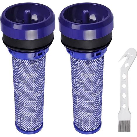 Lot de 2 Filtres Pré-Moteur pour Aspirateur Dyson DC37 DC33C DC39 DC28C DC53, lavables Pre Motor Filtres pour aspirateur Dyson, 2 filtres et 1 outil de nettoyage (1/4)