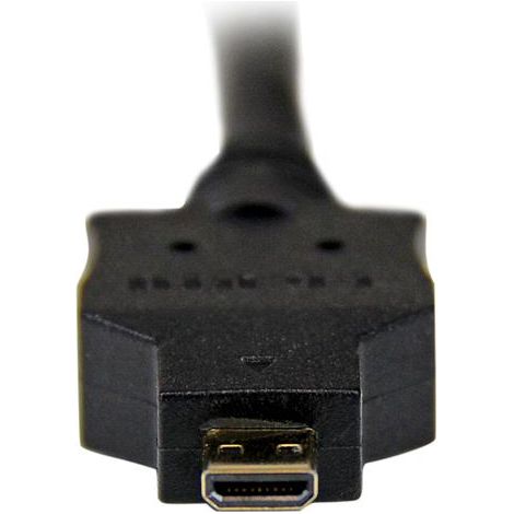 StarTech.com Câble Adaptateur Micro HDMI vers DVI-D Mâle / Mâle - 2 m - 2 m - Micro-HDMI - DVI-D - Or - Noir - Polyvinyl chloride (PVC) (HDDDVIMM2M) (1/3)