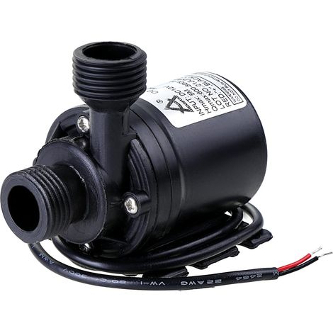 Circulateur et Pompe DC 12V 800L/H 5M Système de Circulation d'Eau Pompe Amphibie Système de Circulation Solaire Haute Performance Faible Bruit 4 Points Brushless DC Pompe Booster Pompe Circulation 77 (1/5)