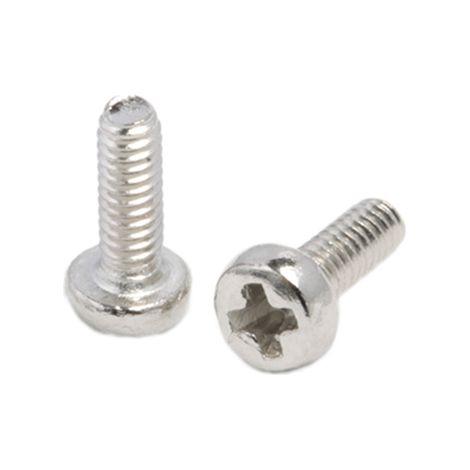 Vis à métaux RS PRO M2 à tête Cylindrique Cruciforme en Laiton, 6mm ( Prix pour Sachet de 100 )