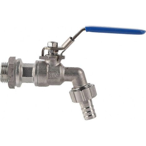 Tuyau en acier inoxydable 1/2 pouce, robinet à bille, raccord traversant sans soudure TNP 13 mm (1/3)