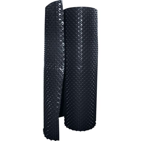 Jardibric – Membrane de fondation 1,5m x 20m – Protection soubassement en PEHD à alvéoles – Bicolore noir – Poids 400 gr/m² – Épaisseur 520 microns