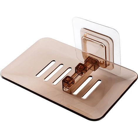 Boîte à savon, fournitures de salle de bain, assiette de rangement, étui Transparent, organisateur de conteneurs (1/5)