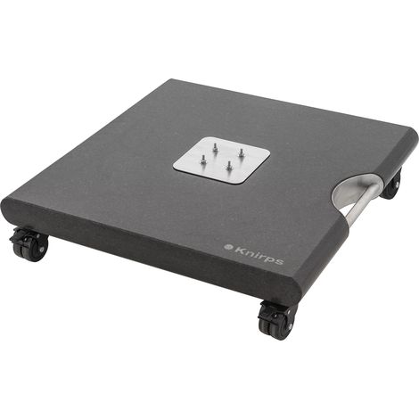 Knirps Rollbare Granitplatte für Pendelschirme, dunkelgrau, polierter Granit, 140 kg Rollbare Granitplatte für Pendelschirme, 140 kg, für Sonnenschirme bis Ø 350 cm (1/3)