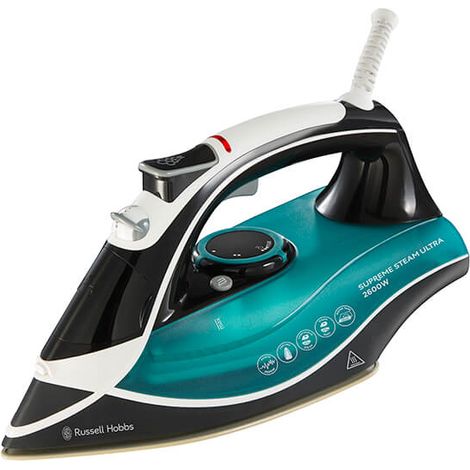 Russell Hobbs Linencare Supreme Steam Ultra Steam Iron Teal And Black