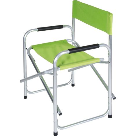 SEDIA REGISTA ALLUMINIO cm. 47x57x78 h col. Verde