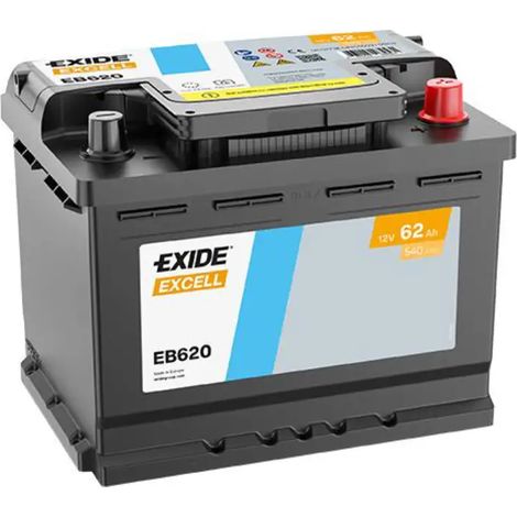 Batería de coche Exide EB620 62Ah 540A